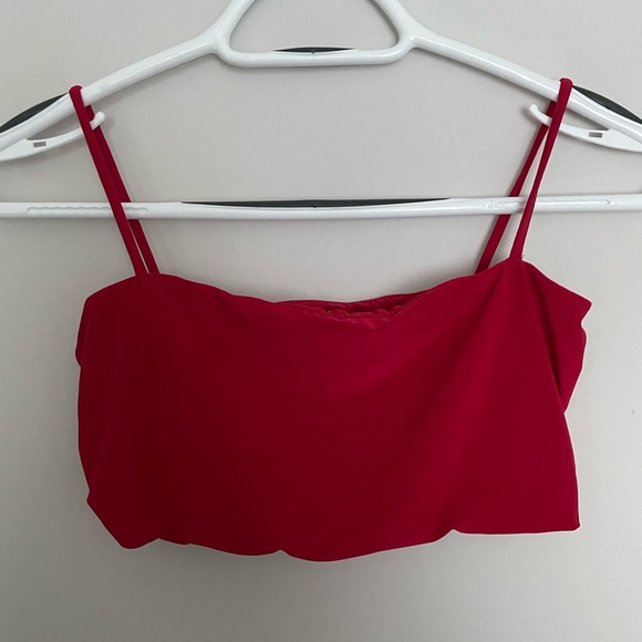 Two bralette type shirts (Size S and XS) Red and Black from Fashion Nova. - Picture 3 of 6